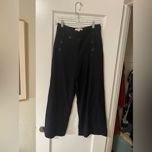 Wide Leg Polka Dot Sailor Pants